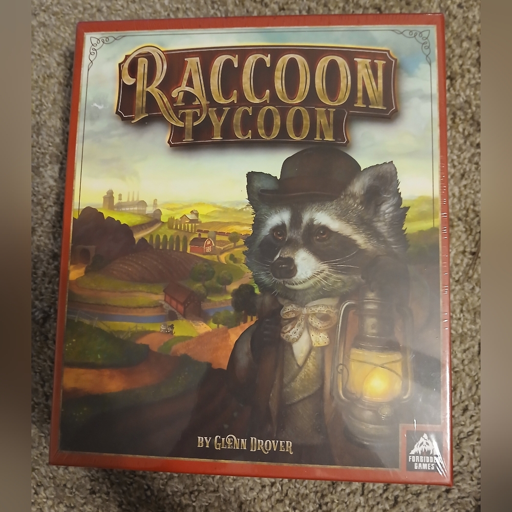 Raccoon Tycoon Board Game by Forbidden Games Brand New Sealed